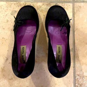 COPY - Steve Madden Black Shoes with Bow and 1 Inch Heel